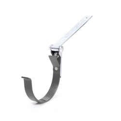 Hak rynnowy metalowy regulowany BRYZA 125 - GRAFIT